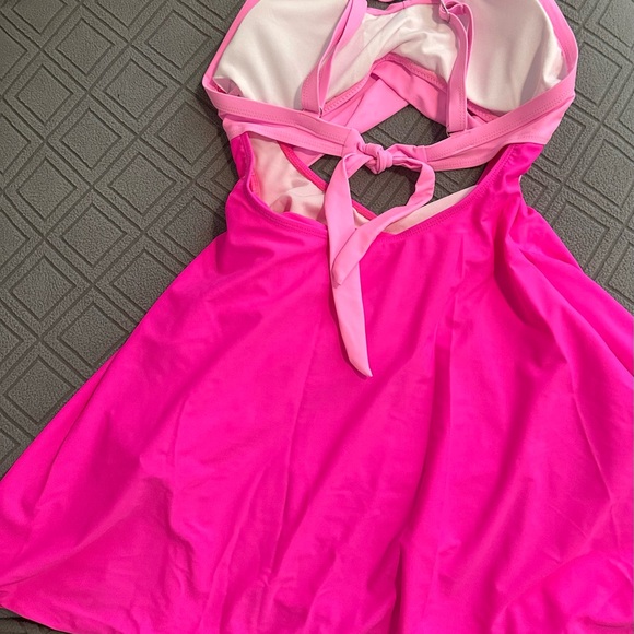 Pink Cutout Swimsuit - Picture 7 of 8